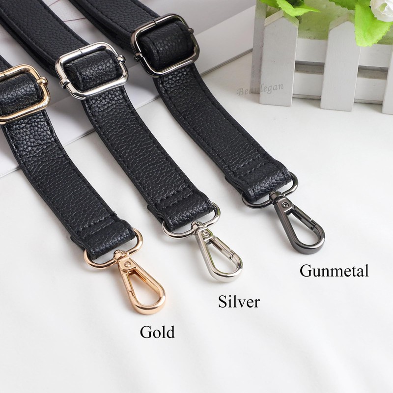 BEAULEGAN Purse Strap Replacement - Full Grain Microfiber Leather -