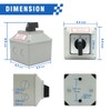 KEYMOO 40A Rotary Changeover Switch with BOX, 660V 3 Position