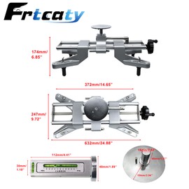 Frtcaty Alignment Tool & Magnetic Camber Gauge and Adapter Compatible with 11-25" Rims Camber Alignment Tool Universal Tire Repair Tool