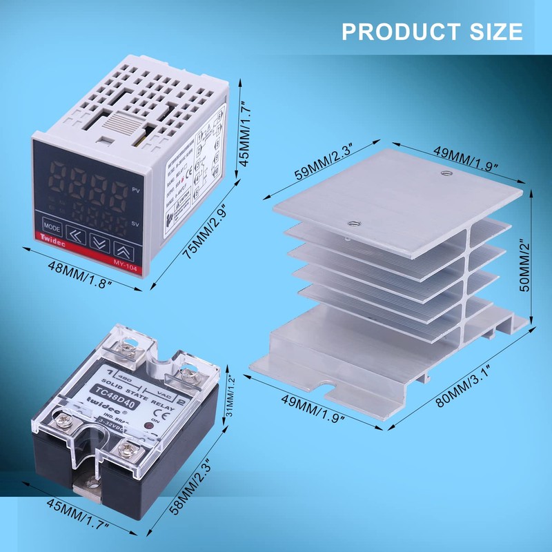 Twidec/MV100-B10 Digital Display PID Temperature Controllers Thermostat Regulator AC 85V