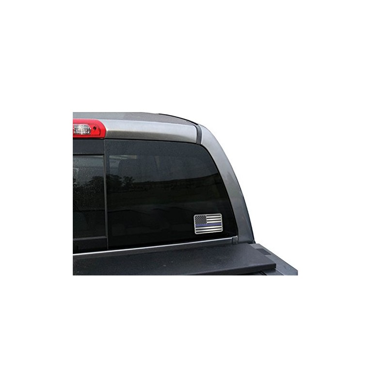 Thin Blue Line Aluminum Car Emblem