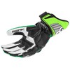 Berik Track Motorcycle Gloves, Black/Green/White, 3XL