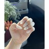 Silk Pearl Wedding Handmade Nail Tips♀ - Stiletto / 실크