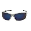Timberland Sunglass Mens White Plastic Wrap, Blue Lens TB7275. 21B
