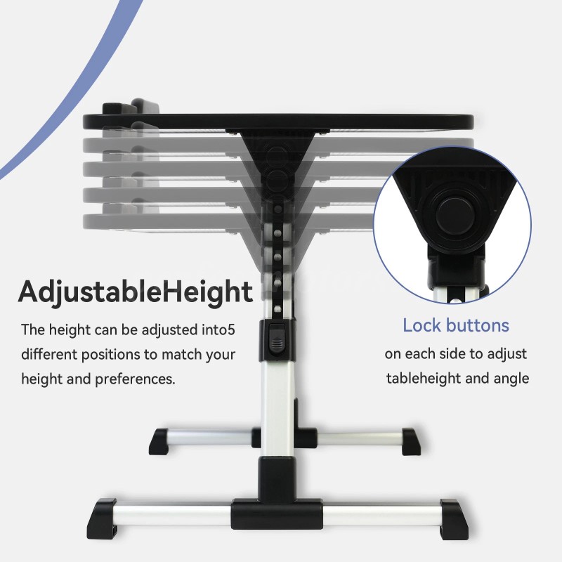 Universal Adjustable Foldable Laptop Table Stand Lap Sofa Bed Tray