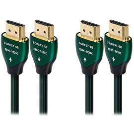 AudioQuest Forest 8K-10K 48Gbps 0.75m (2.4ft.) HDMI Cables (2-Pack)