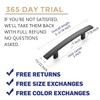 Ravinte 5 Pack | 5-3/16'' Curved Cabinet Pulls Matte Black