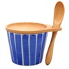 Hasami Ware 112201C200 Youyoo Cup Cup, Striped, Blue