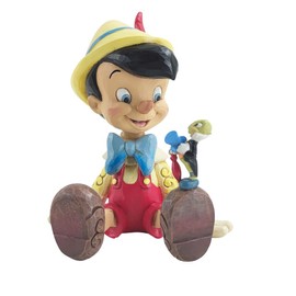 Enesco Jim Shore Pinocchio And Jiminy Sitting Figurine