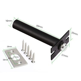Door Chain Lock, Zinc Alloy Security Concealed Door Chain Guard Heavy Duty Safety Chain Latch Lock for Home, Apartment, Hotel (Red Bronze)