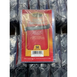 Cardboard Gold 50 COUNT Cardboard Gold Card Saver 4 Holder IV 4 1/4" X 7 1/8" 1 PACK MINT!!!!!!