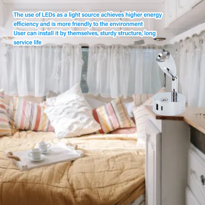 LED Reading Light DC12 to 24V High Brightness Energy Saving