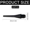 Pack of 200 Plastic Dart Tips, Replacement Tips, Soft 2BA