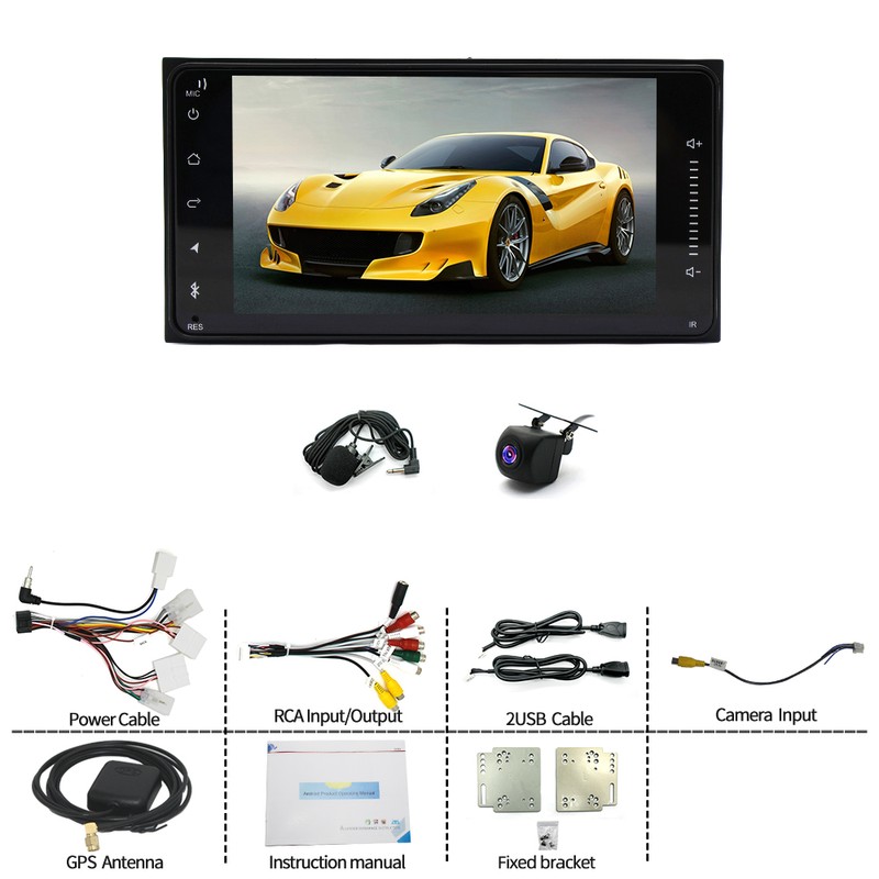 For TOYOTA RAV4 2000-2005 7"Android 13.0 Car Radio Stereo Apple