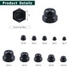 7/16"-14 Hex Head Acorn Cap Nuts, 304 Stainless Steel 18-8