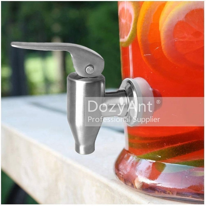 DOZYANT Beverage Dispenser Push Style Spigot,Stainless Steel Polished Finished, Water