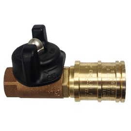 M.B. Sturgis Inc. 1/2" Ball Valve Quick Disconnect (Natural or LP Gas)~ Made in USA ~