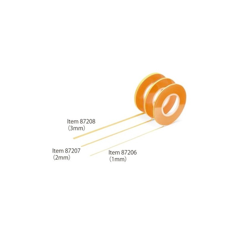 Tamiya Masking Tape Set 1mm (87206), 2mm (87207), 3mm (87208)