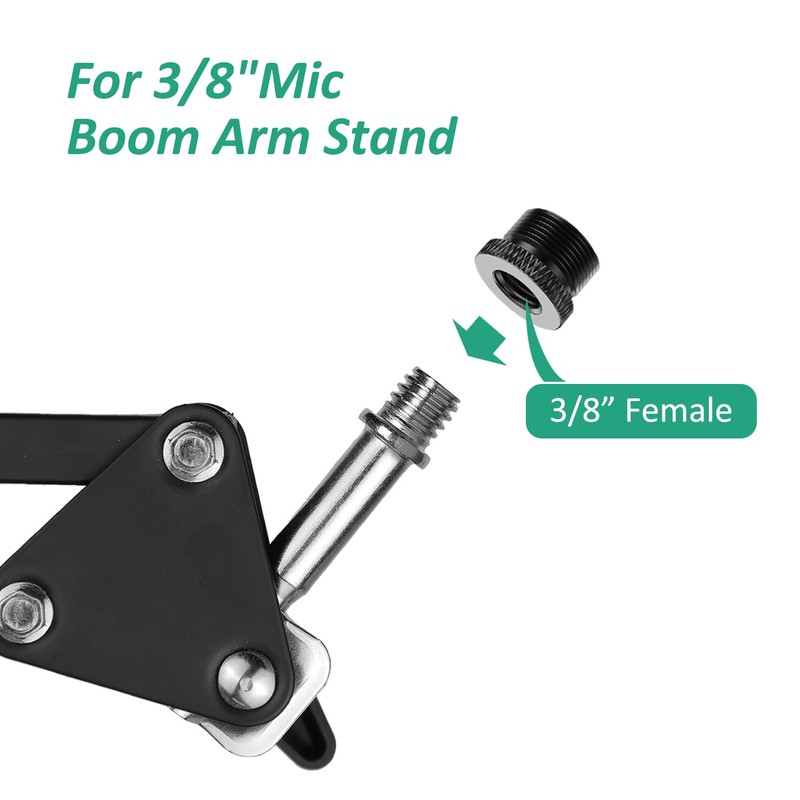 Rigych Mic Stand Adapter 5/8 Female to 3/8 Male &