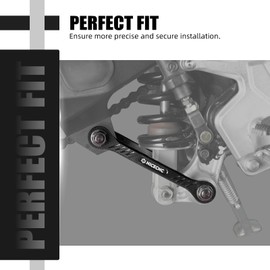 NICECNC Motorcycle Lowering Linkage Drop Link Lower 1.5in/38mm Compatible with Yamaha Tenere 700 /XTZ700 2019-2024, Tenere 700 Rally Edition 2020-2024, BW3-2217M-00-00, Aluminum, CNC, Black