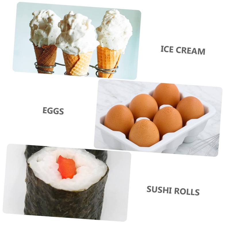 ULTECHNOVO 3pcs Sushi Roll Ice Cream Cone Display Holder Stable