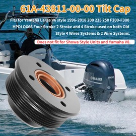 johntruck Replace for 61A-43811-00-00 Tilt Cap/Gland with Seals Fit for Yamaha 200-225-250-300 HP V6 3.3L End Cap Tilt Cylinder (1 Pack)