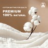 Pin Forest 100% Natural Cotton Quilt Batting 79"x91"-Light Weight, Purely