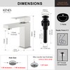 KENES Single Handle Bathroom Sink Faucet, Brushed Nickel Vanity Faucet