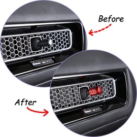 PIUGILH Air Vent Lever Cover Wind Outlet Knob Decoration Trims for Honda Civic 2022 Car Accessories,4PCS (Red)