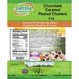 Chocolate Caramel Peanut Clusters (4 oz, ZIN: 524903) - 2 Pack
