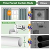 Curtain Rods for Windows 66 to 120, 1 Inch Adjustable