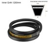 sourcing map A-47 Drive Belt 47 Inch Pitch Length Industrial