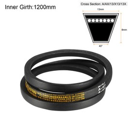 sourcing map A-47 Drive Belt 47 Inch Pitch Length Industrial Rubber Transmission Belt