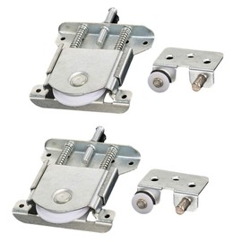 2pcs Sliding Wardrobe Door Parts/Wheels/Runners/Rollers/Guides with Damping Buffer, Loading Capacity 20KG