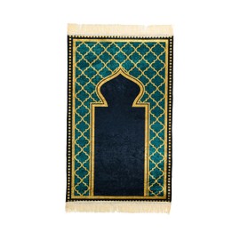 Prayer mat Thick - Thick Prayer Rug - Extremely Comfortable Islamic Prayer mat - Tapis de priere musulman - Green