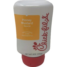 Chick-Fil-A Sauce 8 oz. Squeeze Bottle - resealable Container for Dipping, Drizzling, and Marinades (Honey Mustard)