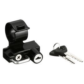 Kijima 303-1553 Motorcycle Parts Helmet Lock Holder Steel Anti-theft CB400SF/CB400SB ('14-) Black