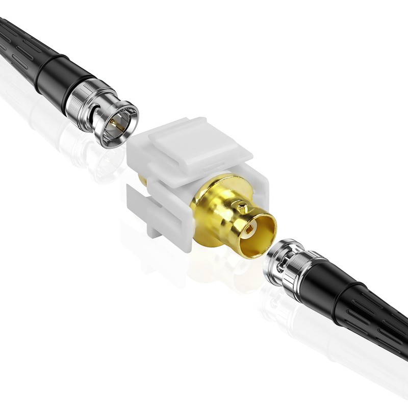 XMSJSIY Keystone BNC Jack Female to Female Coupler Adapter BNC