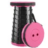 Doseno Upgraded Foldable Stool Thickened, Portable Collapsible Stool Retractable Stool