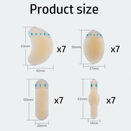 28 PCS Blister Plasters for Heels Toes and Areas with Blisters Blister Patches Waterproof Hydrocolloid Plasters Blister Invisible Plasters Heel for Feet Faster Healing Wound