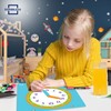 Scribbledo Writable Dry Erase Learning Clock for Kids Write &