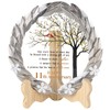 11th Anniversary Wedding Gifts Crystal Plate with Gold Leaf Wreath