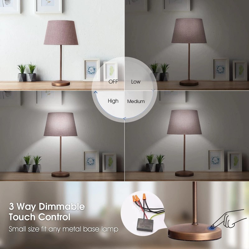 Zeifun Touch Lamp Switch 2 Pack, Touch Lamp Control Module