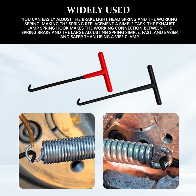 HQRNYP Motorcycle Exhaust Spring Hook, Spring Removal Tool, T Shaped