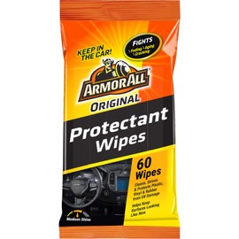 Armor All Car Protectant Wipes , Interior Car Wipes with UV Protection Against Cracking and Fading, 60 Count Each, 6 Pack