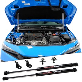 Redline Tuning 21-18020-02 Hood QuickLIFT Plus System Compatible with Honda Civic 2022+ (All Black Components)