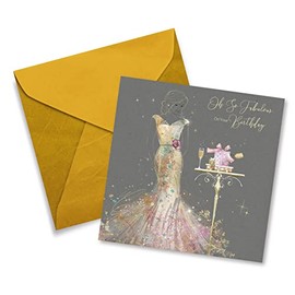 Cherry Orchard Female Oh So Fabulous Birthday Card - Dress Champagne Presents