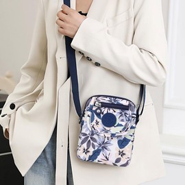 FAVORTALK Cross Body Bag Women Small Multi Pocket Casual Nylon Shoulder Messenger Bag Waterproof Lightweight Travel Crossbody Bags for Girls Ladies - B38312