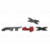 Auto Front Grill Gloss Black Red AT4X OVERLAY Emblem 2023+
