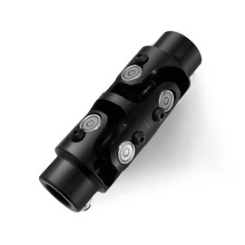 Ovabeyna 3/4" -36 Spline X 3/4" DD Black Double U Joint Steering Universal Joint DOUBLE U Joint Shaft,Total Length: 5-1/8"